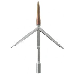 Pointe inox Salvimar Martin Tricupside double ardillons inox trempé