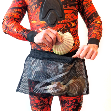 Sac filet ceinture Epsealon à coquillage et crustacés