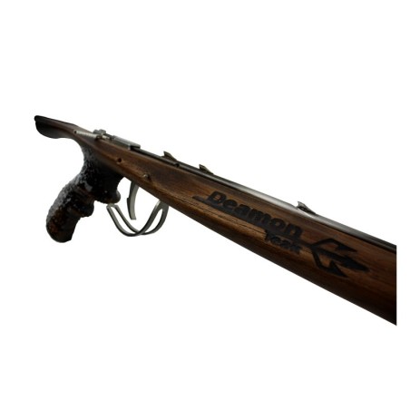 Arbalète fusil harpon bois chasse sous marine Deamon Teak Oil - 90