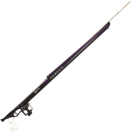 Arbalète fusil harpon chasse sous marine Sigalsub Némésis Pro Carbon 104 cm avec moulinet